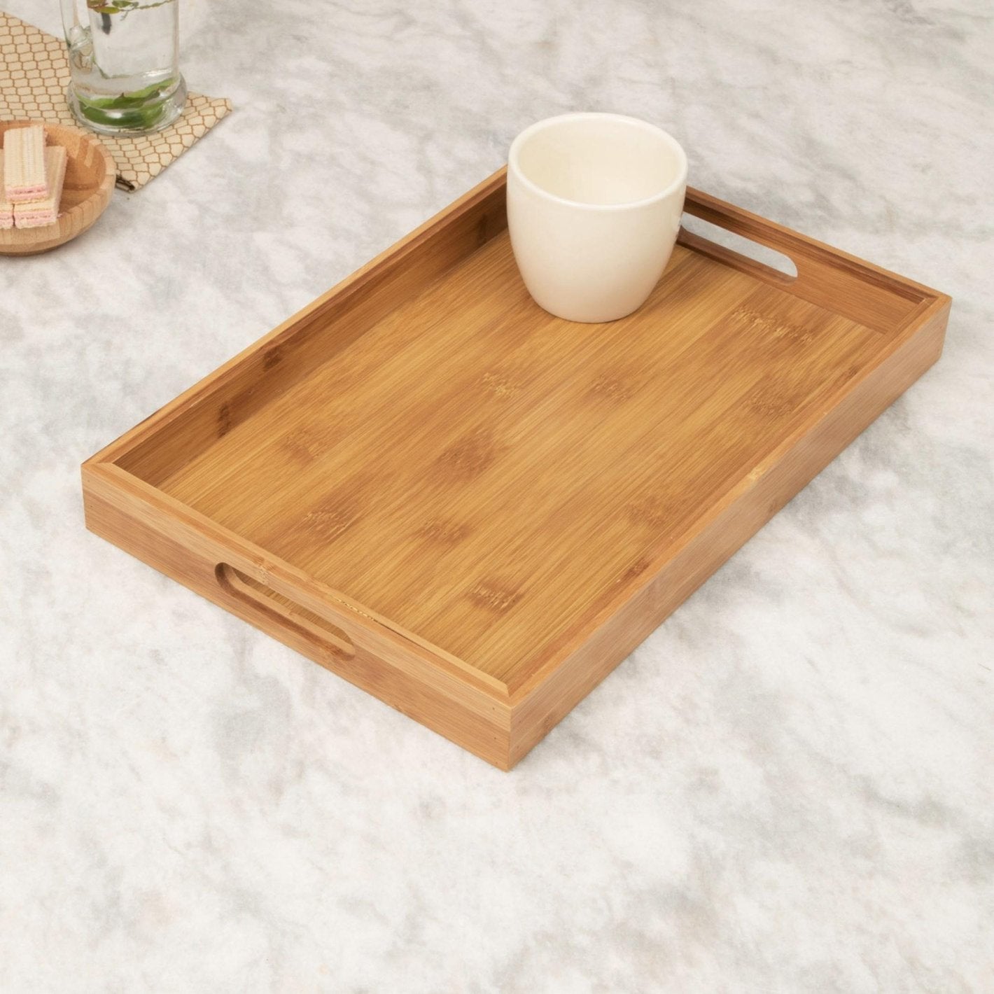 Wooden Bamboo Serving Tray