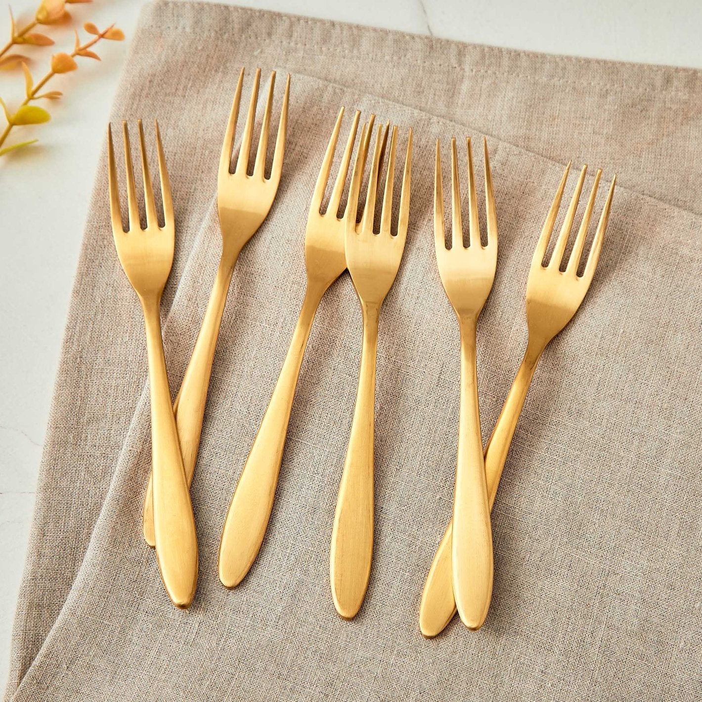 Golden Forks Set of 6