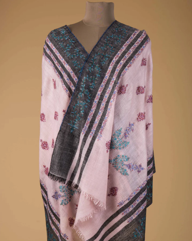 Luxury Embroidered Pashmina Shawl